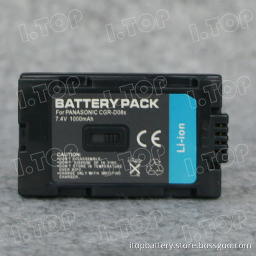 High Quality 1000mAh Camera Battery for Panasonic CGR-D120/CGR-D08S, China Factory Price